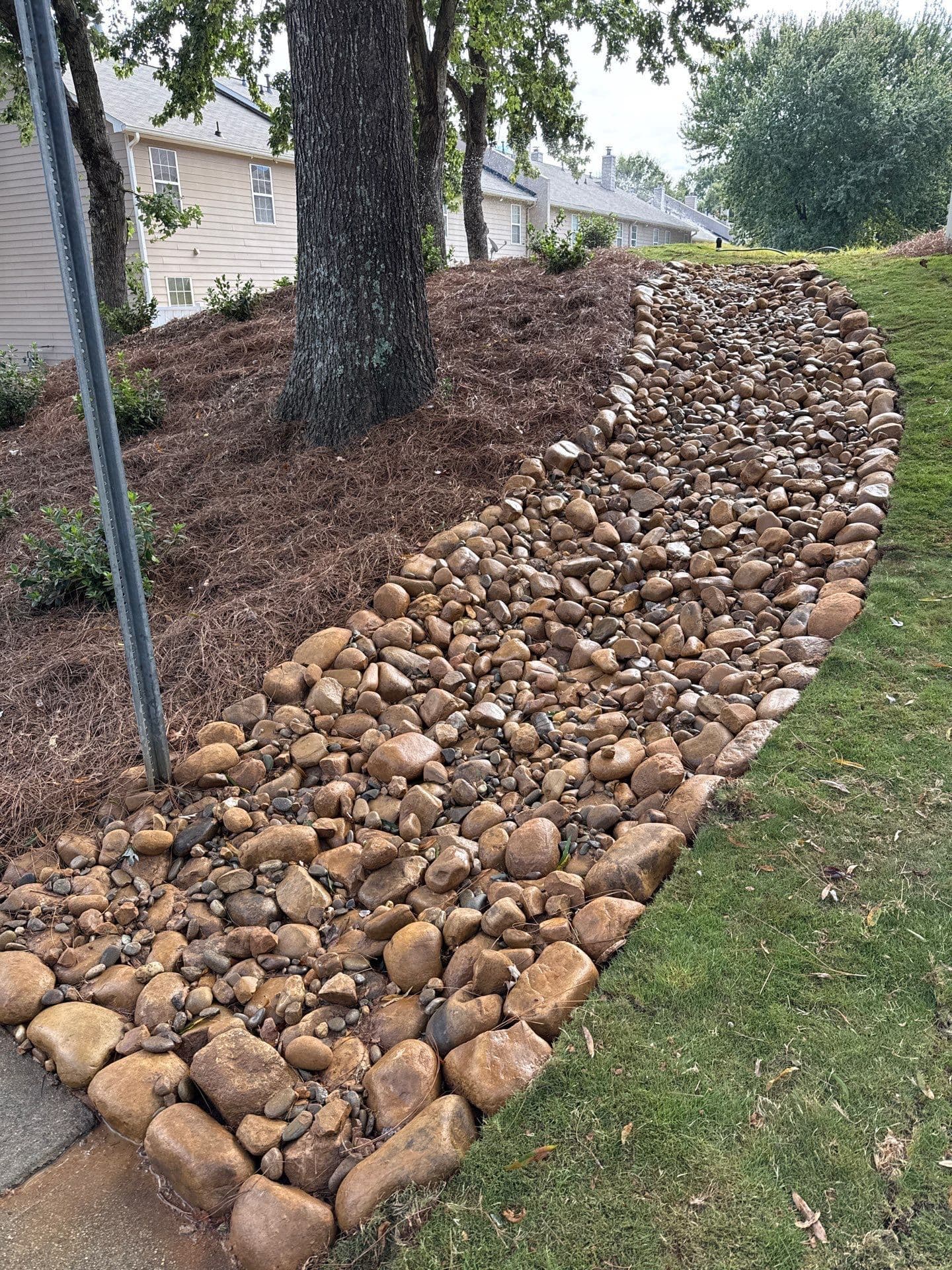 Gallery photos for Effective Erosion Control with Stunning Dry Creek Bed: Image #6